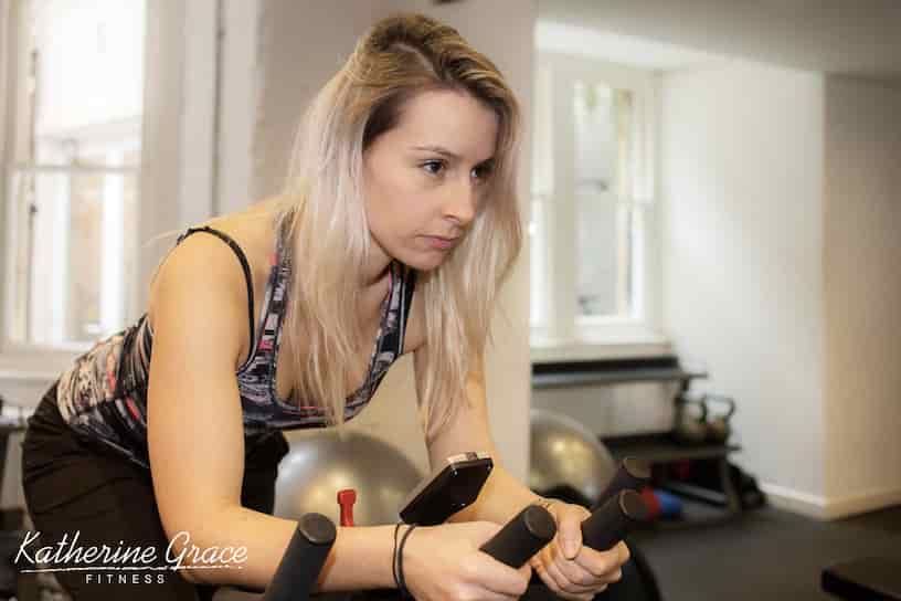 Katherine Grace - Top Female Personal Trainer in Bristol, demonstrating effective workout techniques